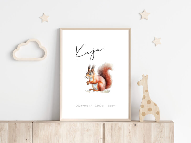 Gimimo dienos metrika - Voverytė