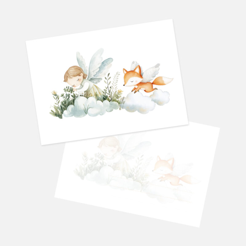 Šventiniai atvirukai - Mergaitė ir Laputė