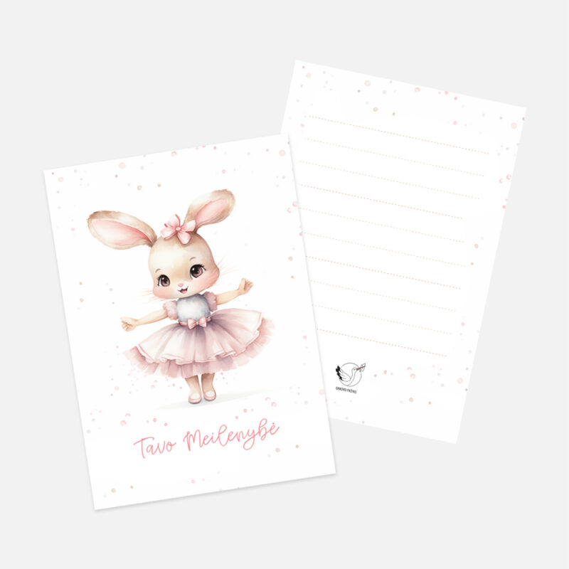 Šventiniai atvirukai - Kiškutė