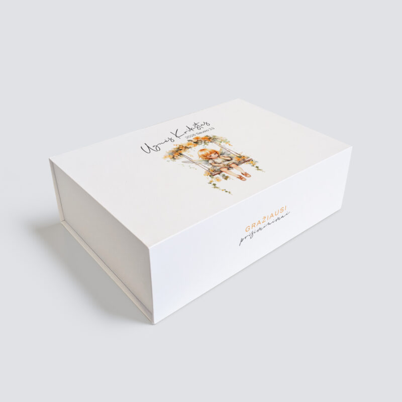 Personalizuota Krikšto dėžutė - Sūpynės