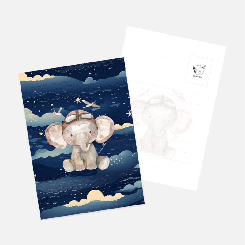 Šventiniai atvirukai - Drambliukas