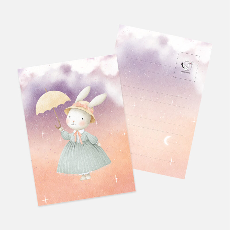 Šventiniai atvirukai - Kiškis Svajose