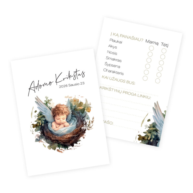 Personalizuotos_Krikstynu_Zaidimo_Korteles_A6_Angeliukas_Miega_Gandro_Pastas